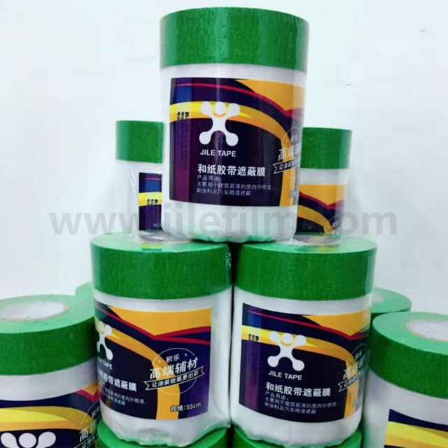 Crepe Tape with HDPE Film for Outdoor Painting