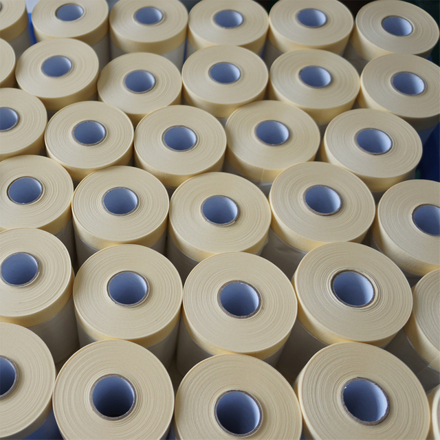 Crepe Taped HDPE Film for Building Painting