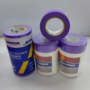Masking Film with Low Tack Tape