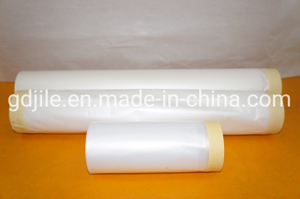 High Temperature Resistant PVC Pre-Taped Masking Film Two Tone Car Painting Similar To 7140 & 4380