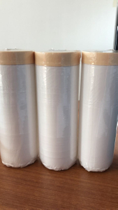 Paint Protection Poly Film with Crepe Tape