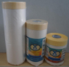 Masking Film with Crepe Masking Tape
