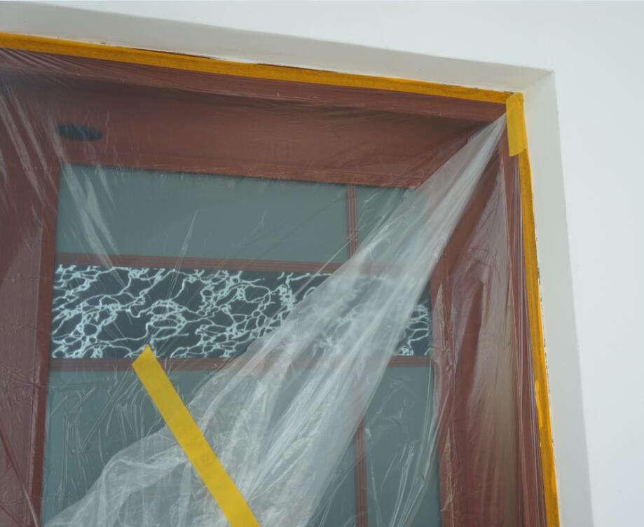 pre taped masking film