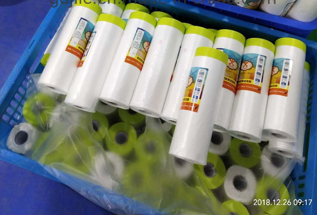 Refinish Masker Pre Taped Masking Film for Automotive/House Painting