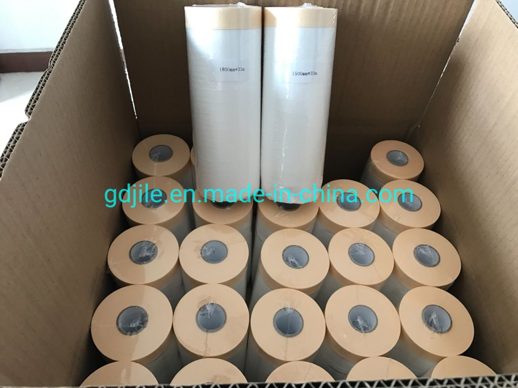 Crepe Tape with Masking Film for Outdoor Painting
