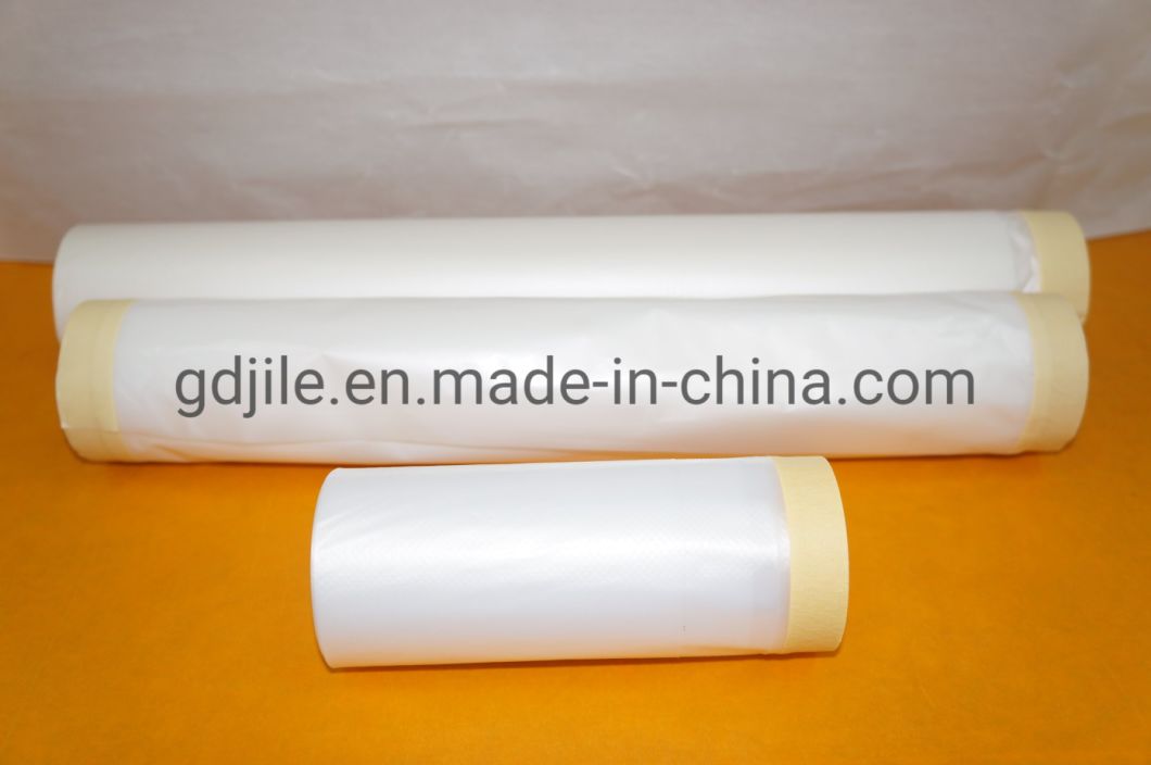 Pre Tape Roll Masker with One Side Paper Masking Tape