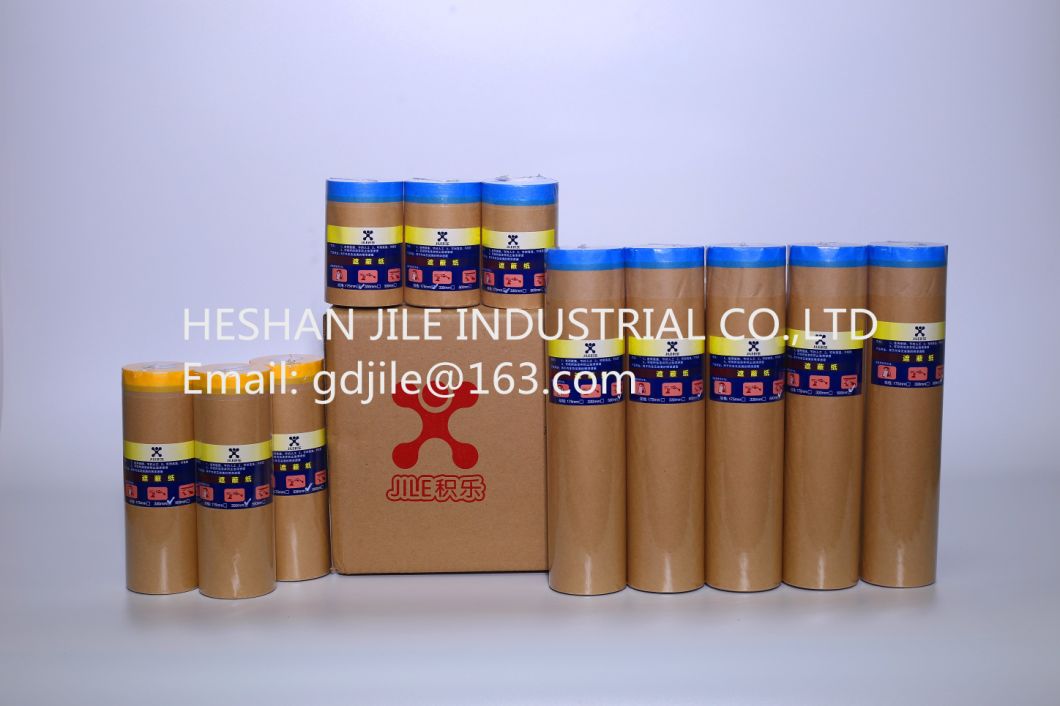 Pre-Taped Craft Paper for Automotive Painting