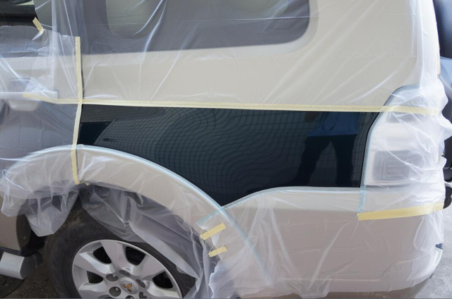 Crepe Paper Taped Masking Film for Automotive Painting