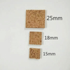 Adhesive Glass Cork Pads 18*18*2mm on Rolls