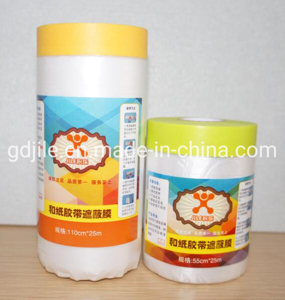 Masking Purpose Pre Taped HDPE Masking Film