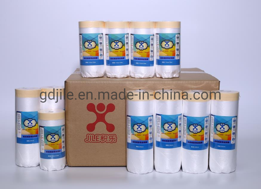 Crepe Tape with Masking Film for Outdoor Painting