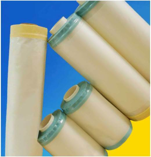 Rolled Hi-Temp HDPE Film with Tapes on Two Ends