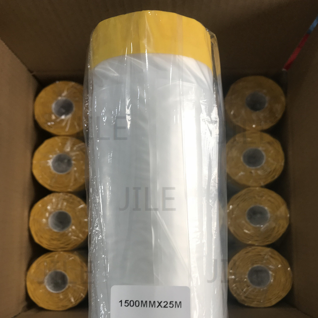 PVC Pre-Taped with Masking Film Roll Masker